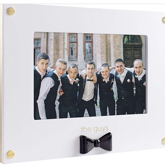 NWOT: The Guys Sentiment Frame Pearhead with Black Bow Tie - Picture 3 of 10